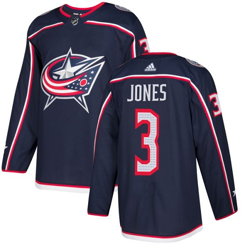 Adidas Men Columbus Blue Jackets #3 Seth Jones Navy Blue Home Authentic Stitched NHL Jersey